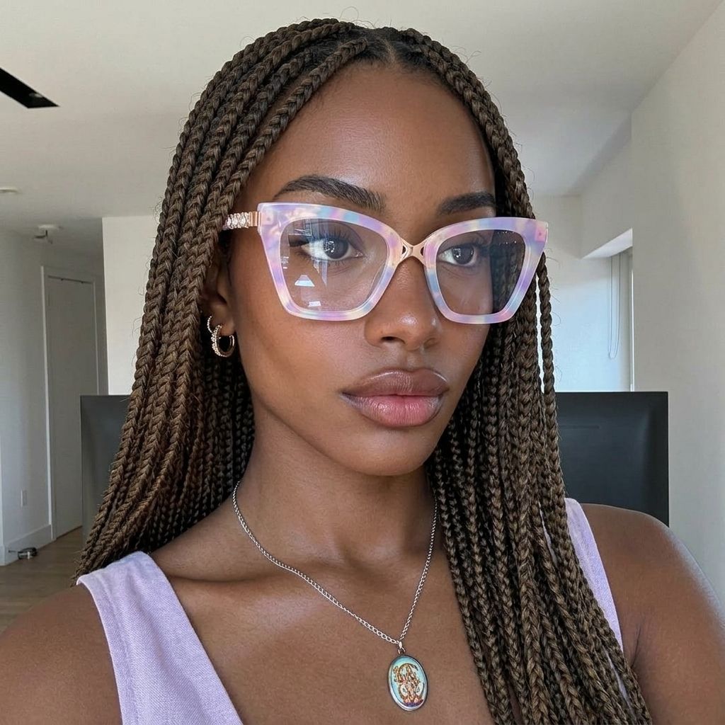 Darlyn Lunettes œil de chat roses mélangées6