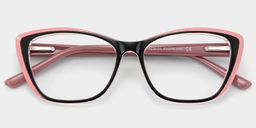 Fidelia Noir Rose Cat-eye lunettes1