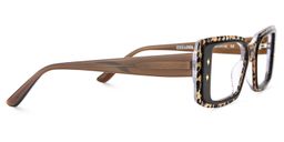 Gleam Léopard Rectangulaire lunettes6