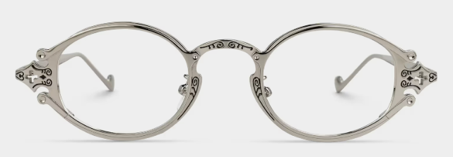 Serena Ovales Métal Argenté Lunettes1