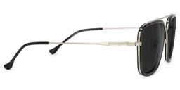 Nayeli Noir-Argent Aviateur lunettes de soleil3