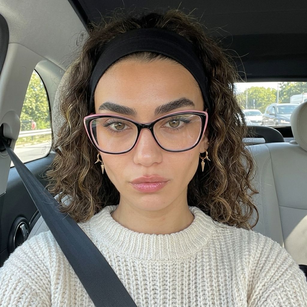 Fidelia Noir Rose Cateye Lunettes6