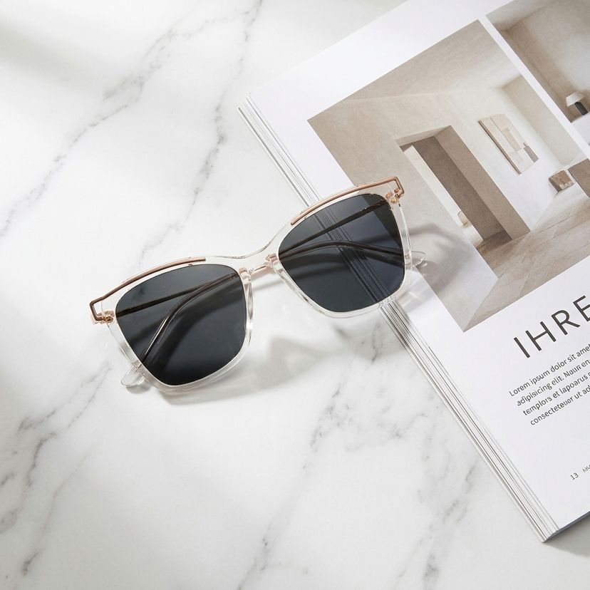 Krystle Cristal Carré lunettes de soleil