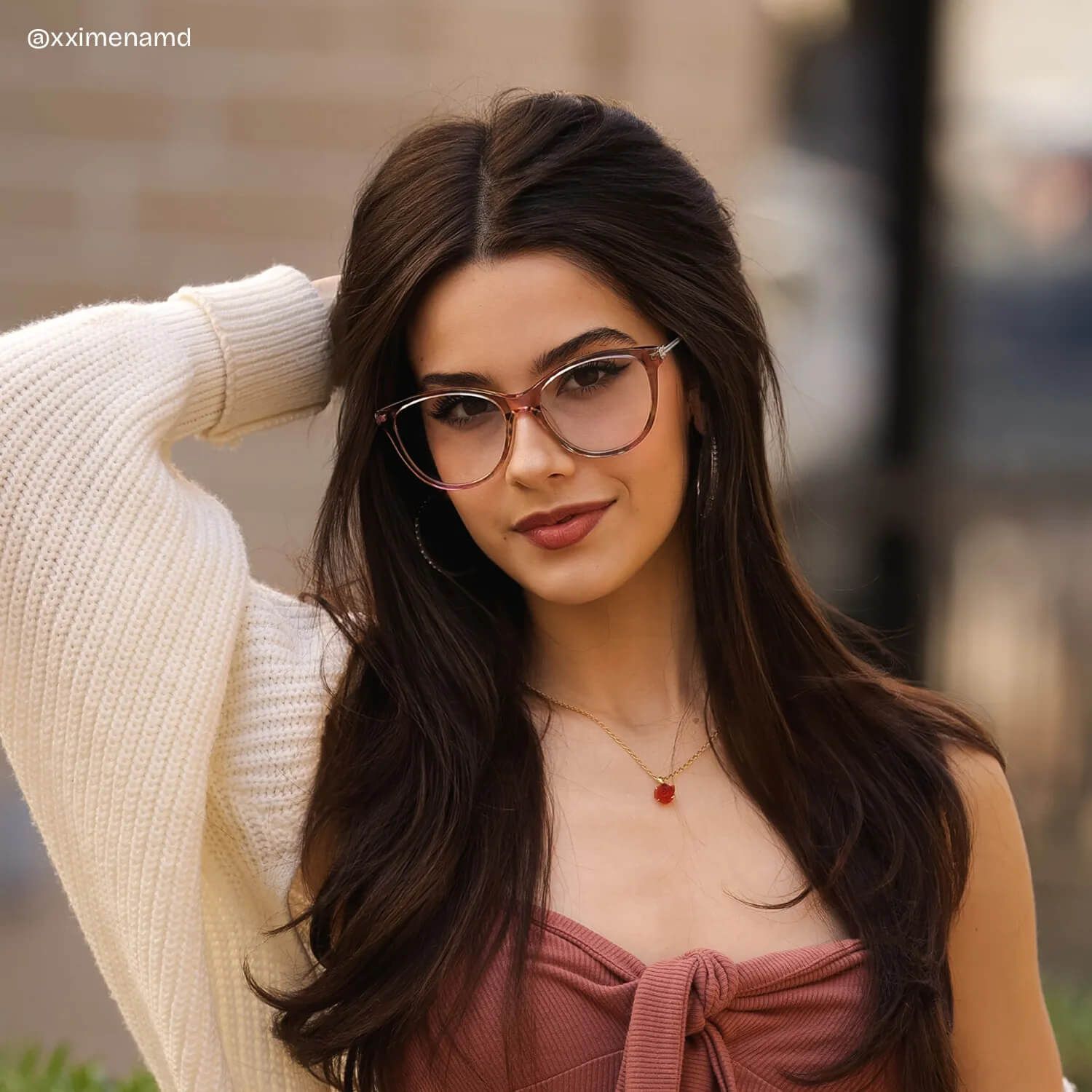 Lunettes rondes florales Eli | Zeelool6
