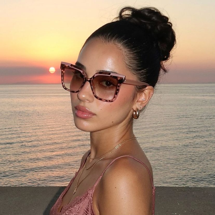 Eboney Tortue Carré lunettes de soleil