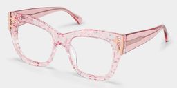 Minfia Rose Carré lunettes3