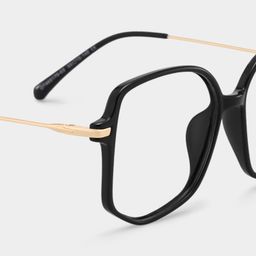 Payton Noir Géométrique lunettes5