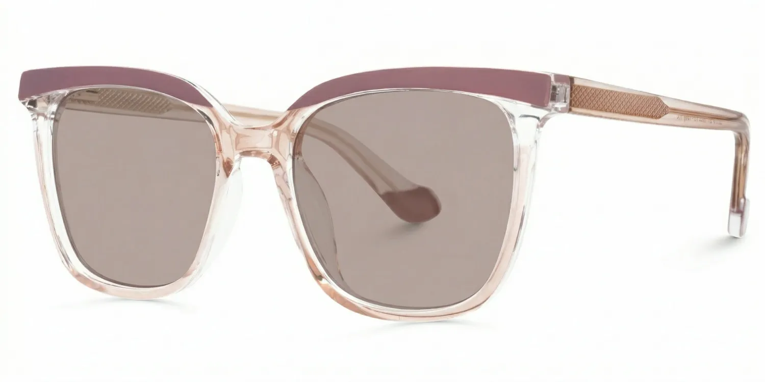 Tawana Cat Eye Violet Lunettes de soleil à Monture en Ligne | ZEELOOL FR1
