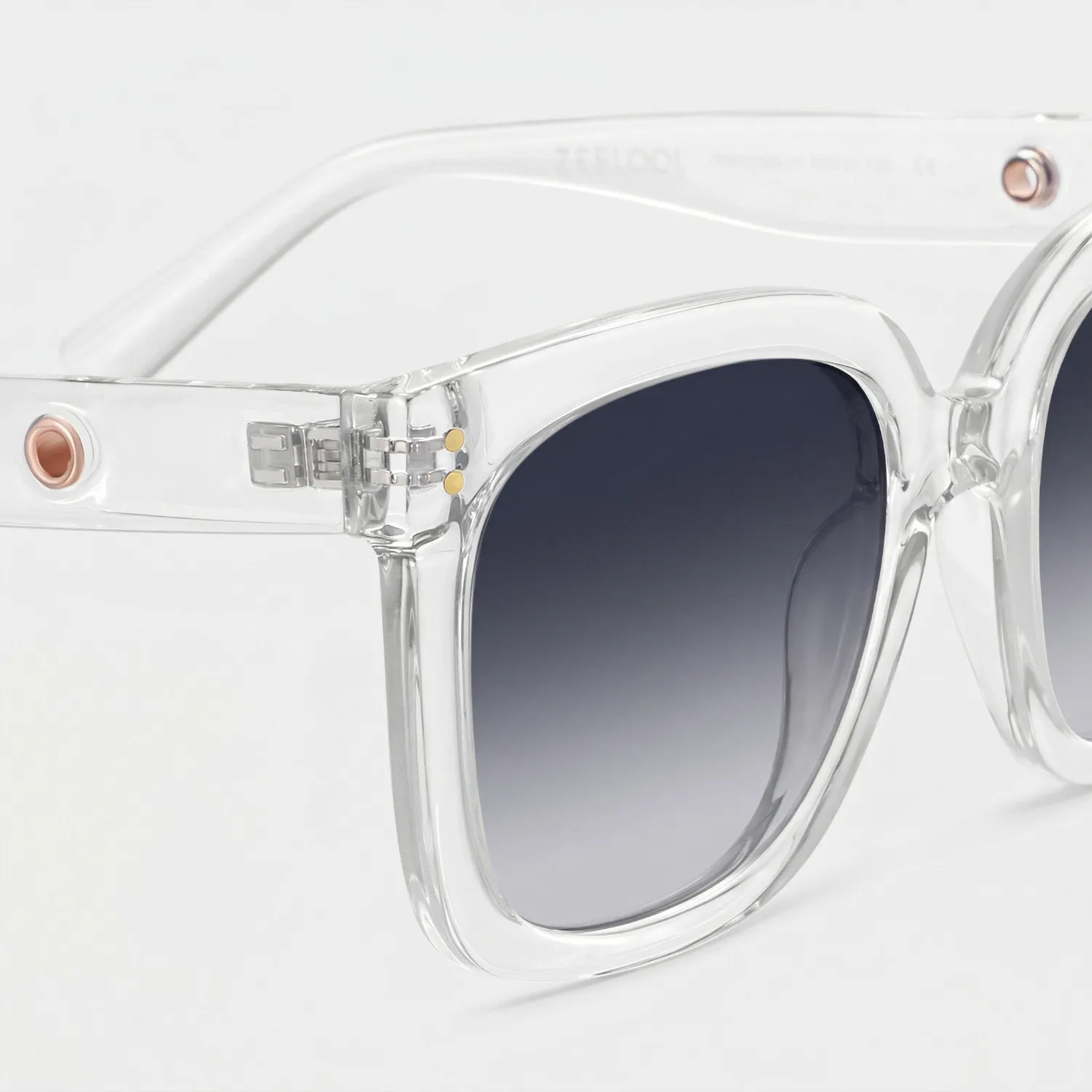 Lunettes de soleil polarisées de conduite Square Cristal Ebony | ZEELOOL4