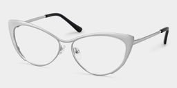Ellen Argenté Cat-eye lunettes2