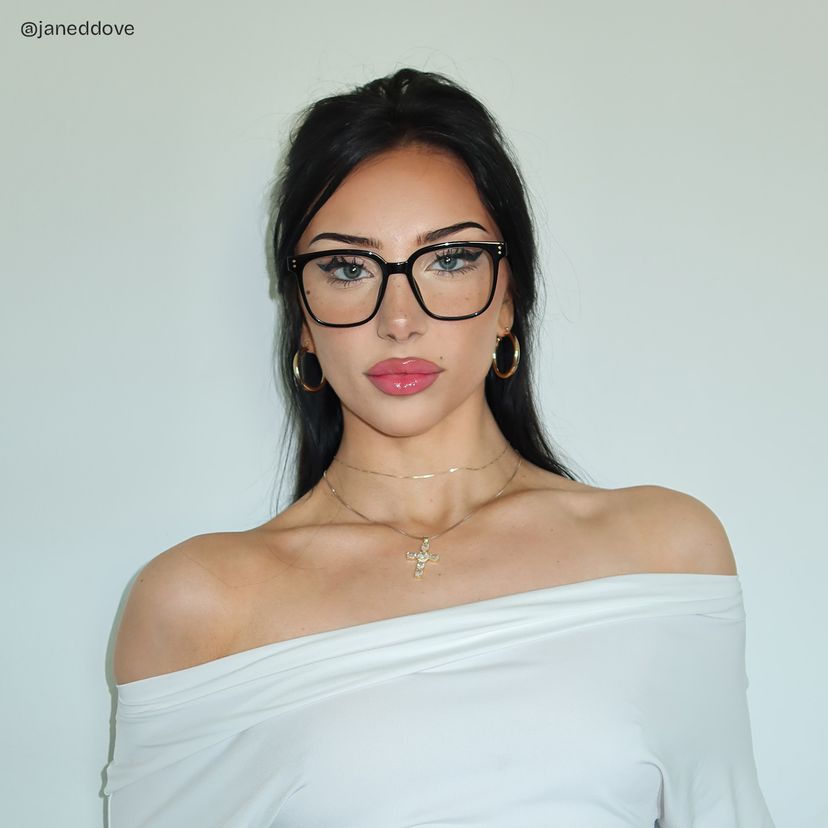 Donnalyn Noir Carré lunettes