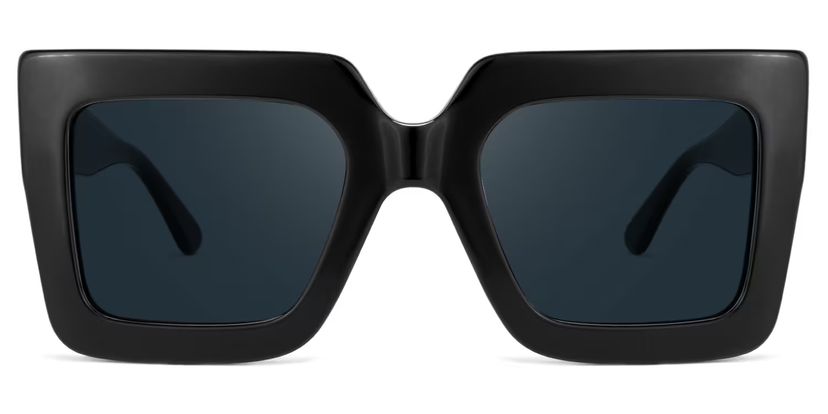 Brandon Noir Carré lunettes de soleil