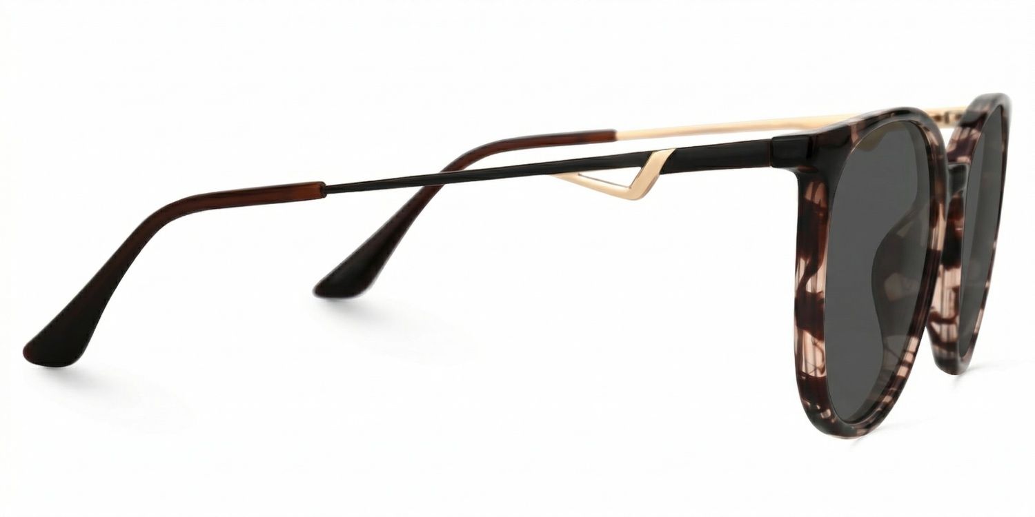 Lunettes de soleil polarisées de conduite Round Tortue Chanty | ZEELOOL2