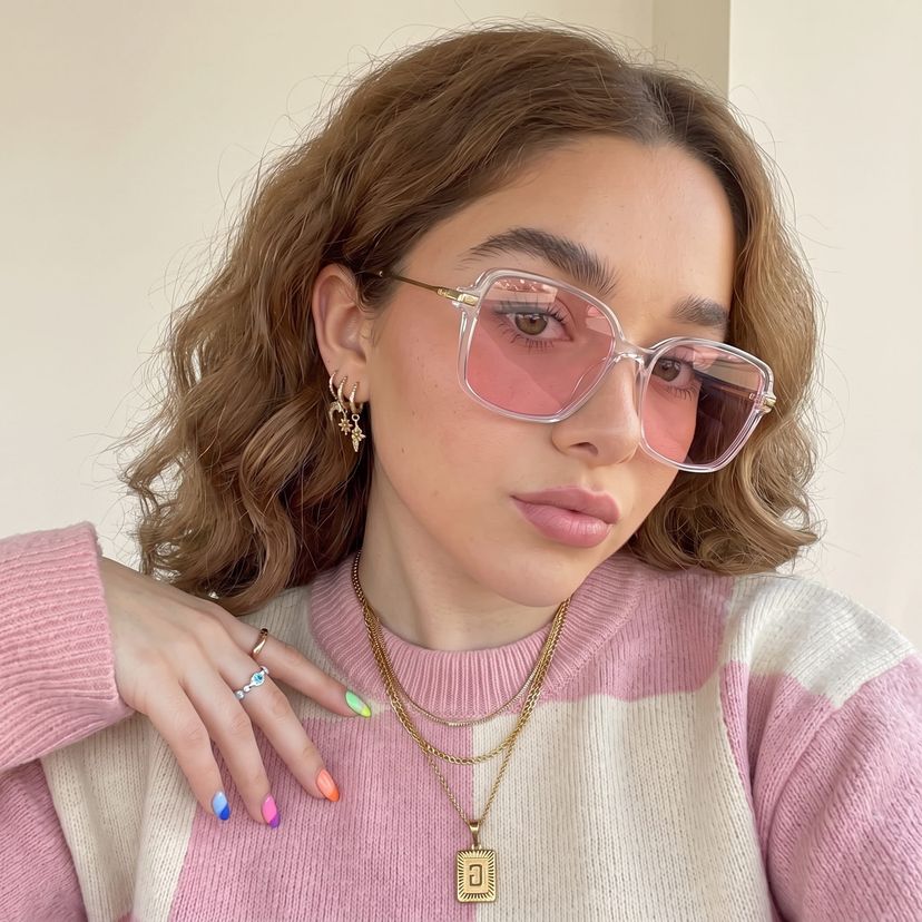 Payton Cristal Géométrique lunettes de soleil