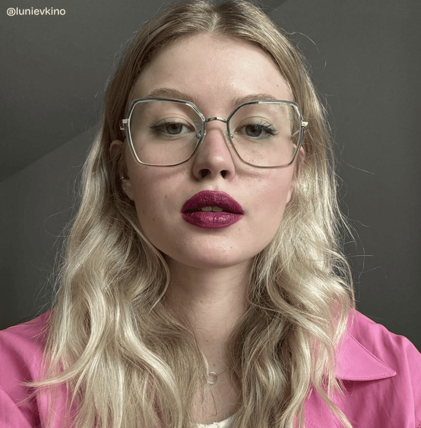 Burt Bleue Géométrique lunettes