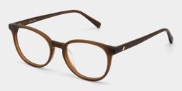 Allison marron Ronde lunettes2