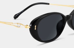 Blaire noir Ovale lunettes de soleil4