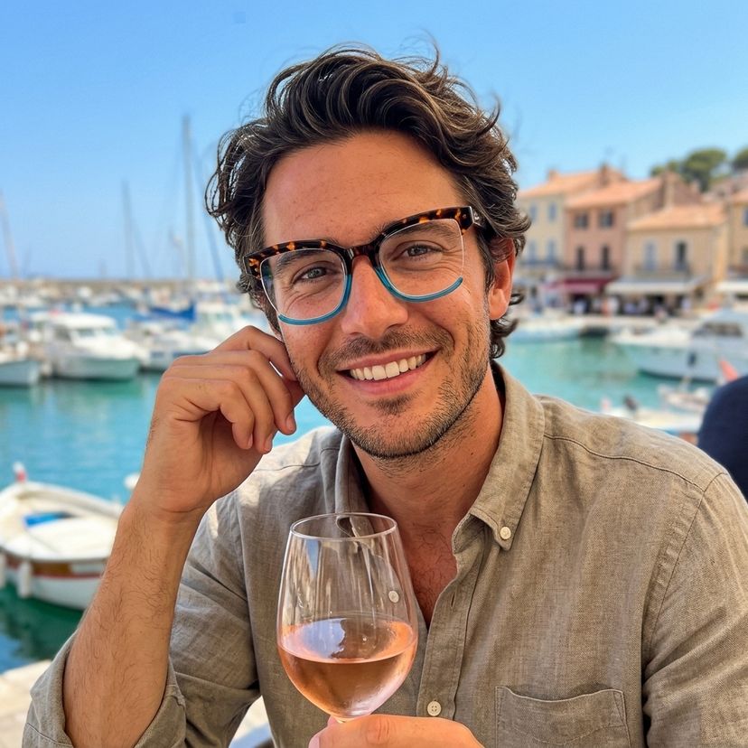 Cadogan Tortue Bleue Carré lunettes