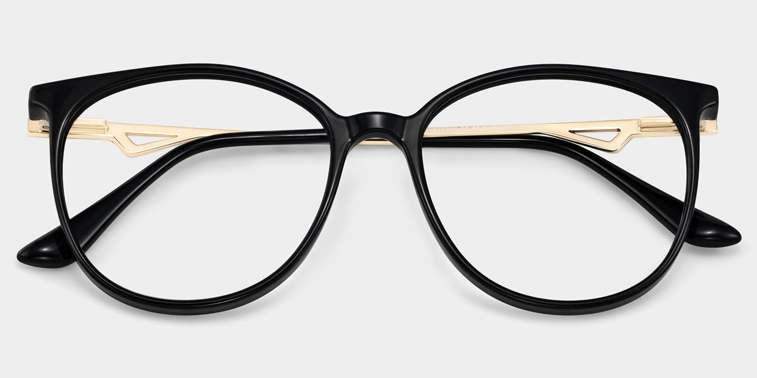 Lunettes Chanty Round Noires | Zeelool2