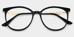 Chanty noir Ronde lunettes2