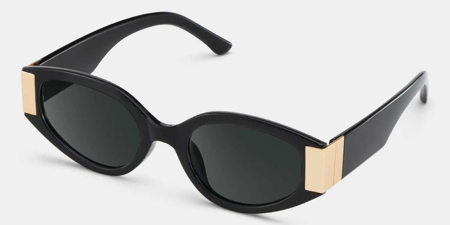 Lunettes de soleil de style Geometric Noir Silvia | ZEELOOL Découvrir ZEELOOL2