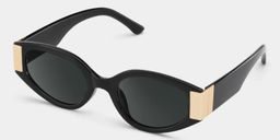 Silvia Noir Géométrique lunettes de soleil2