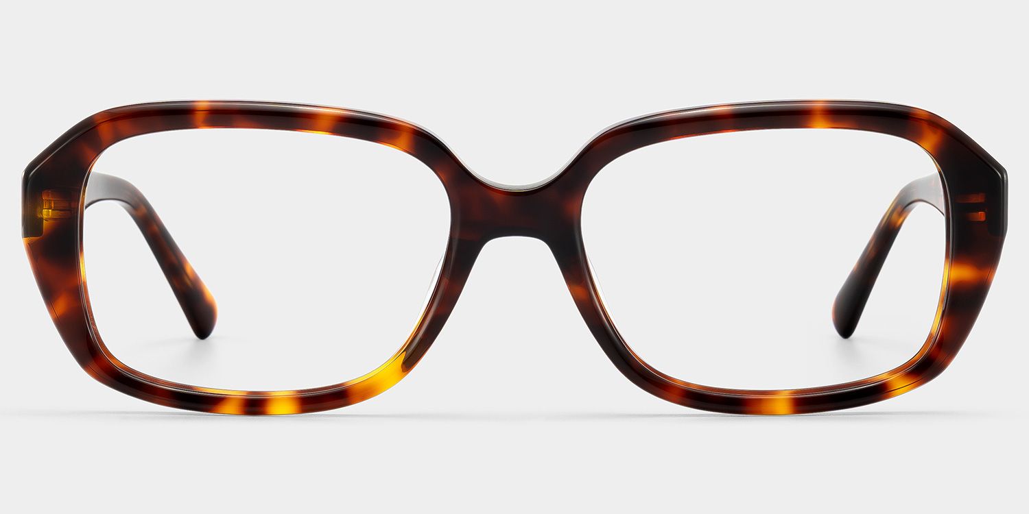 Rowan Lunettes rectangulaires en acétate tortue0