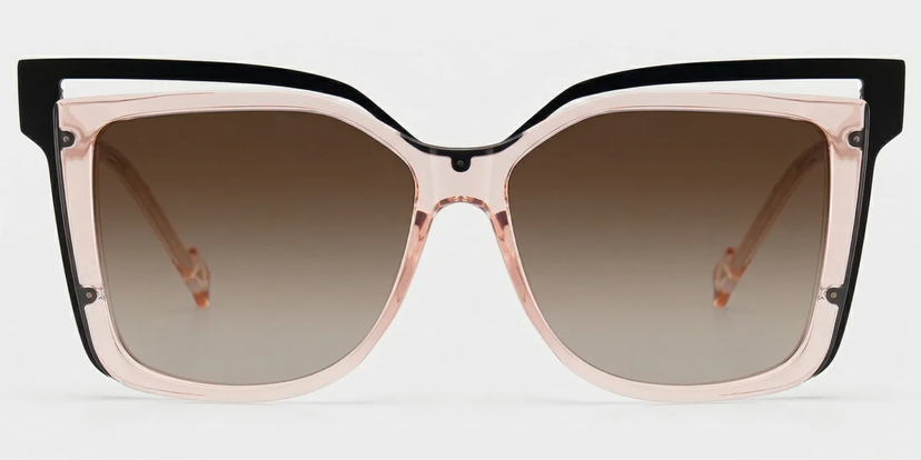 Twolla Beige Carré lunettes de soleil