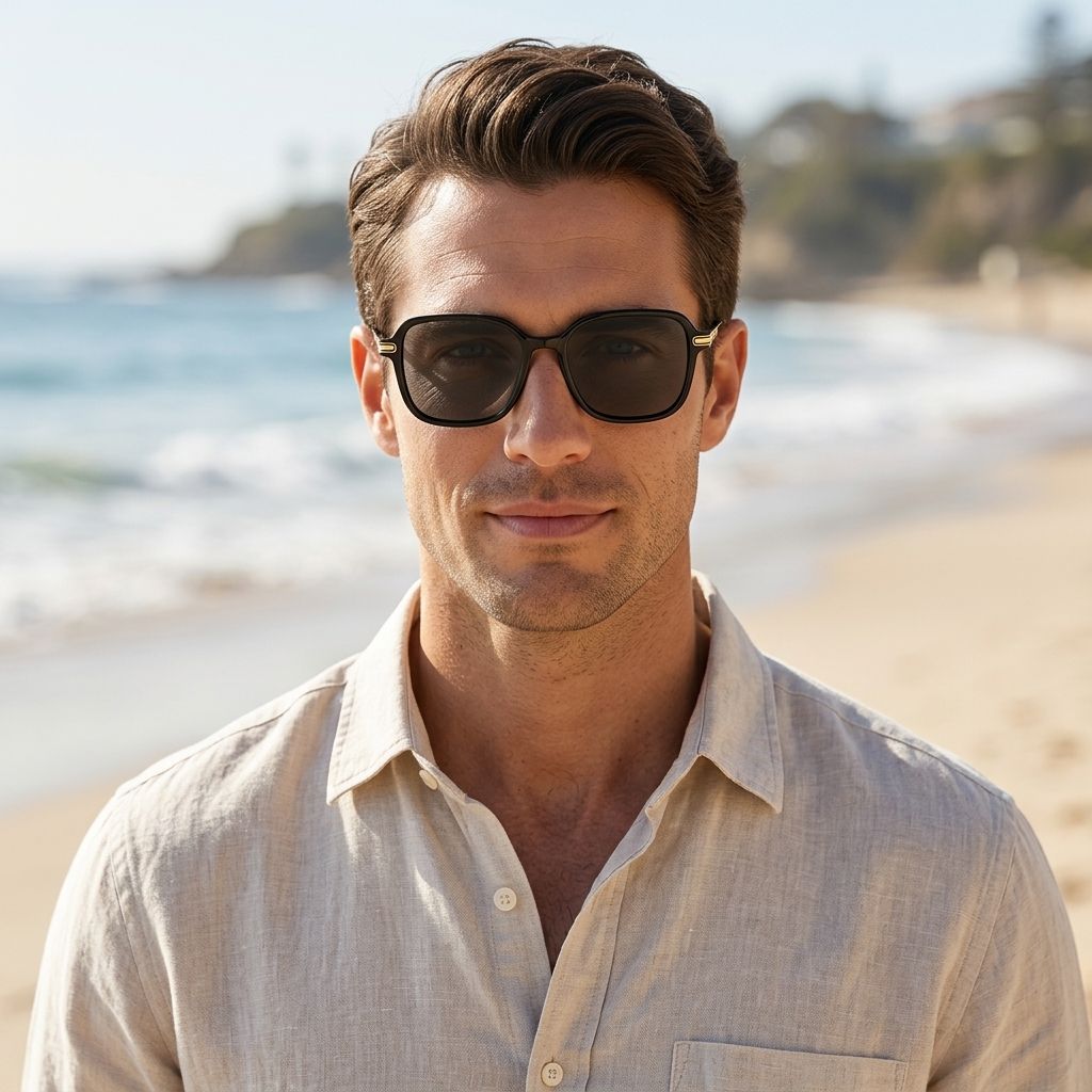 Jetson Rectangle Noir Lunettes de soleil pour Sublimer votre Visage | ZEELOOL FR5