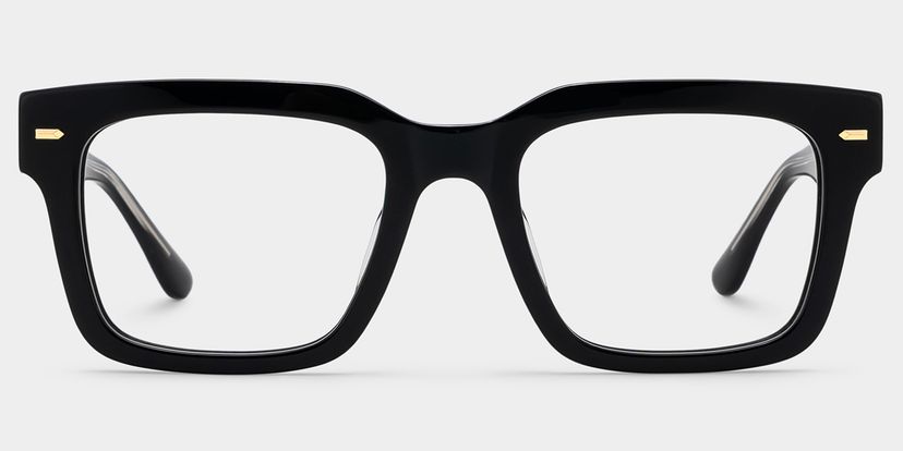 Benjamin Noir Rectangulaire lunettes