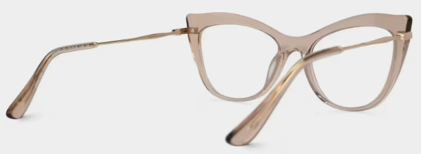 Indira Cat Eye Acétate Beige Lunettes3