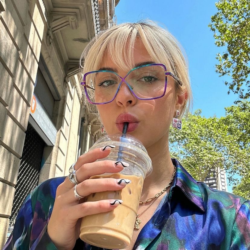 Racquel Irisé Carré lunettes