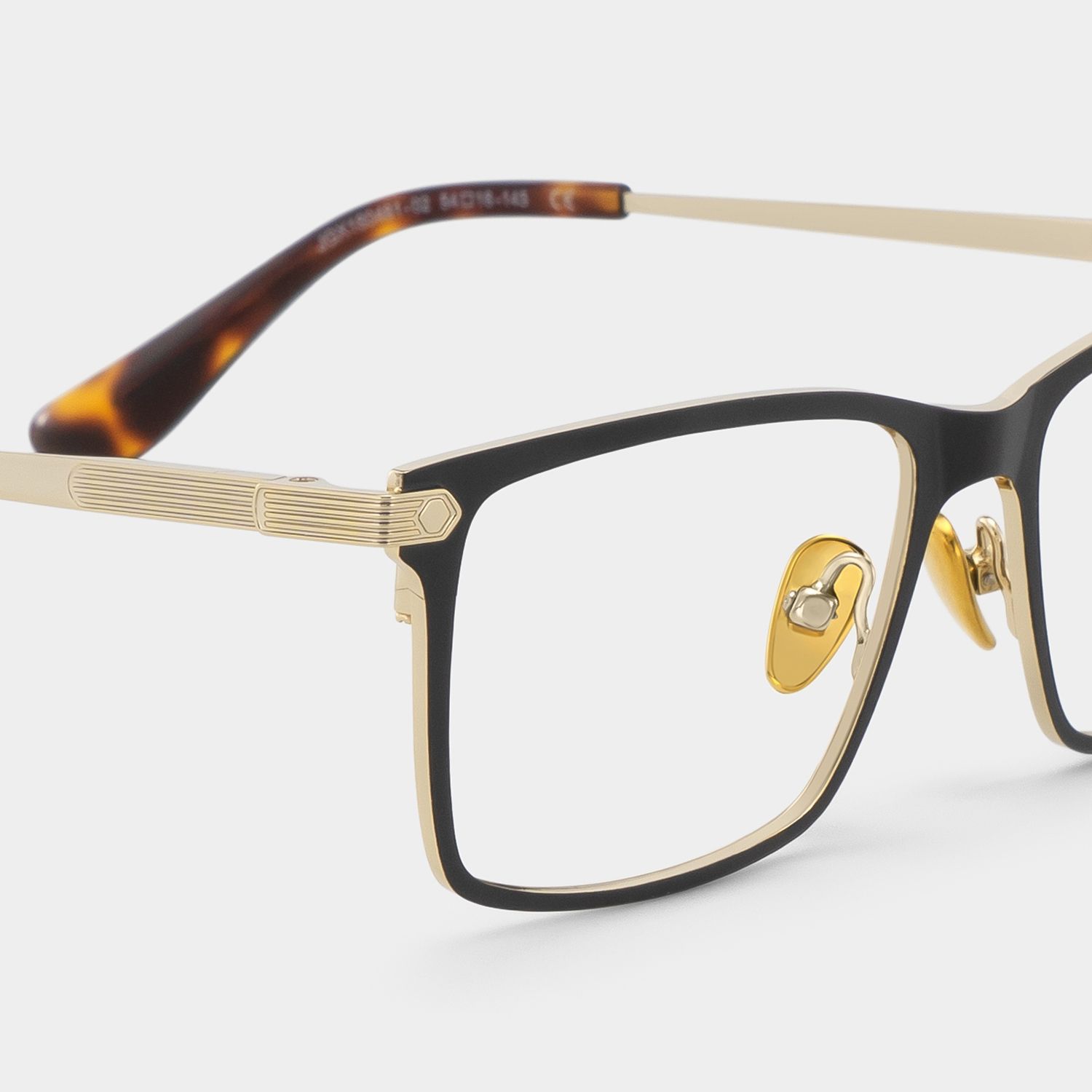 Alexander Lunettes rectangulaires noires4