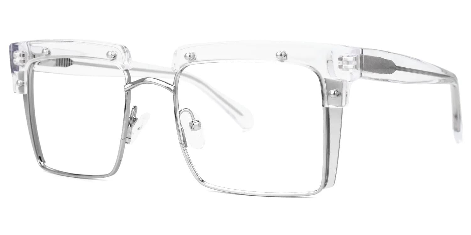Kiana  Carrées Clair Lunettes1