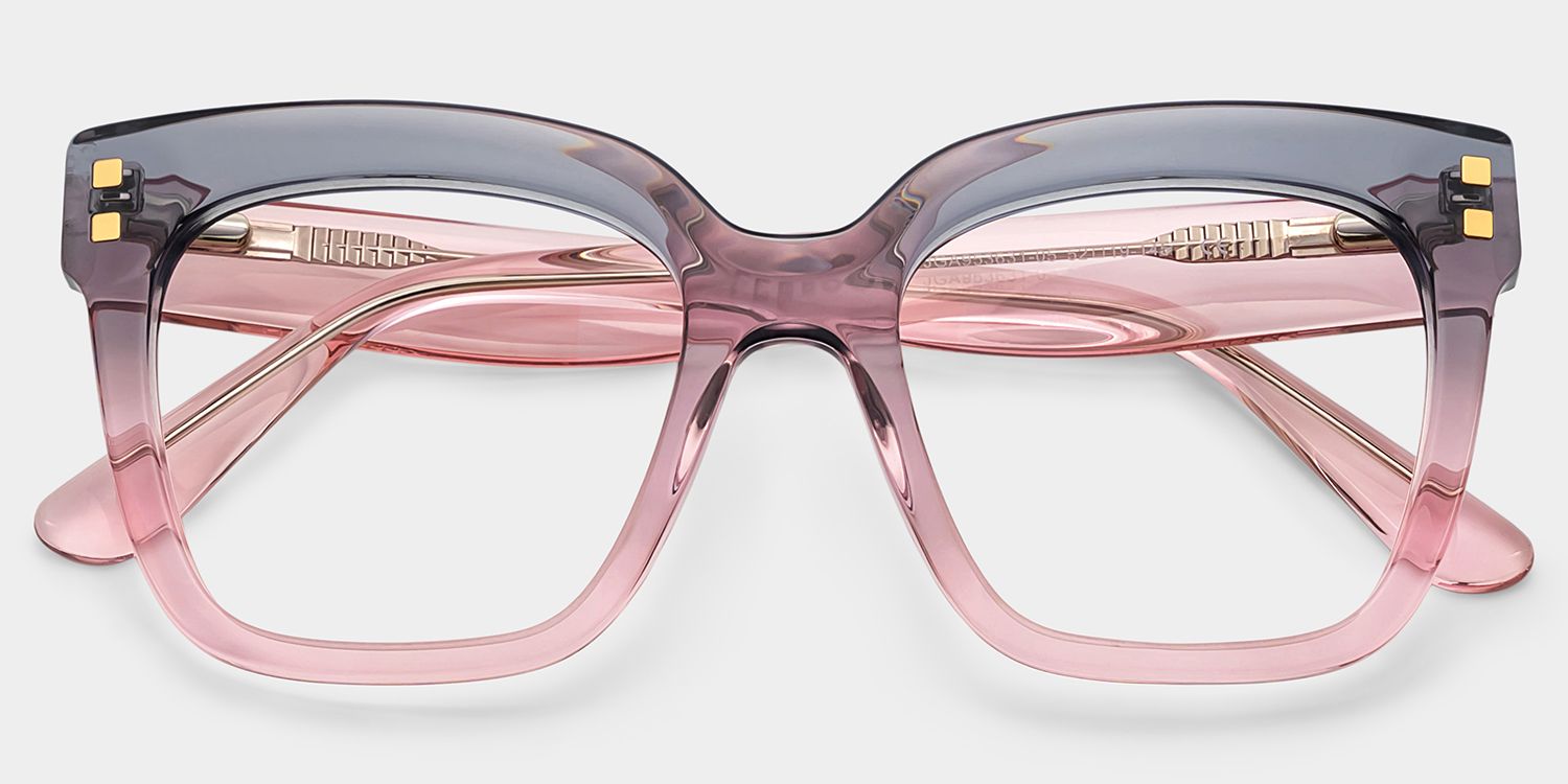 Minguela Carré Gris Rose Lunettes2