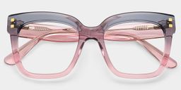 Minguela Gris Rose Carré lunettes2