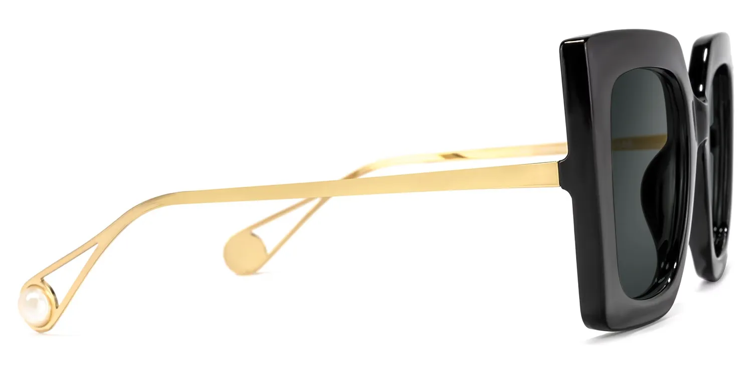 Lunettes de soleil Plastic Noir Qatar | ZEELOOL3