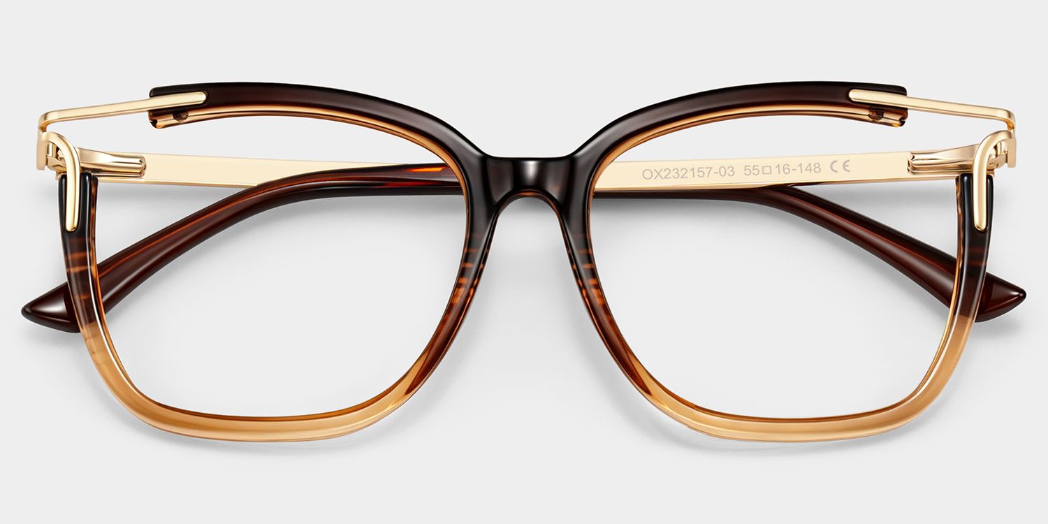 Nuriama Marron Cateye Lunettes3