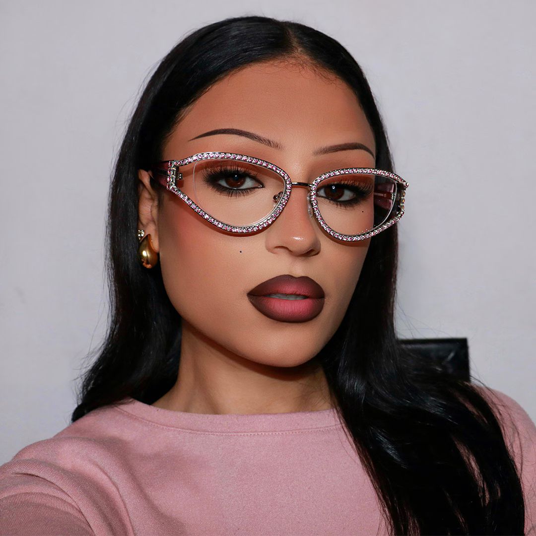 Star Cateye Irisé Lunettes6
