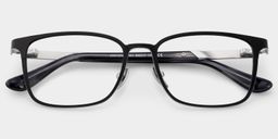 Aubrey Noir Rectangulaire lunettes1