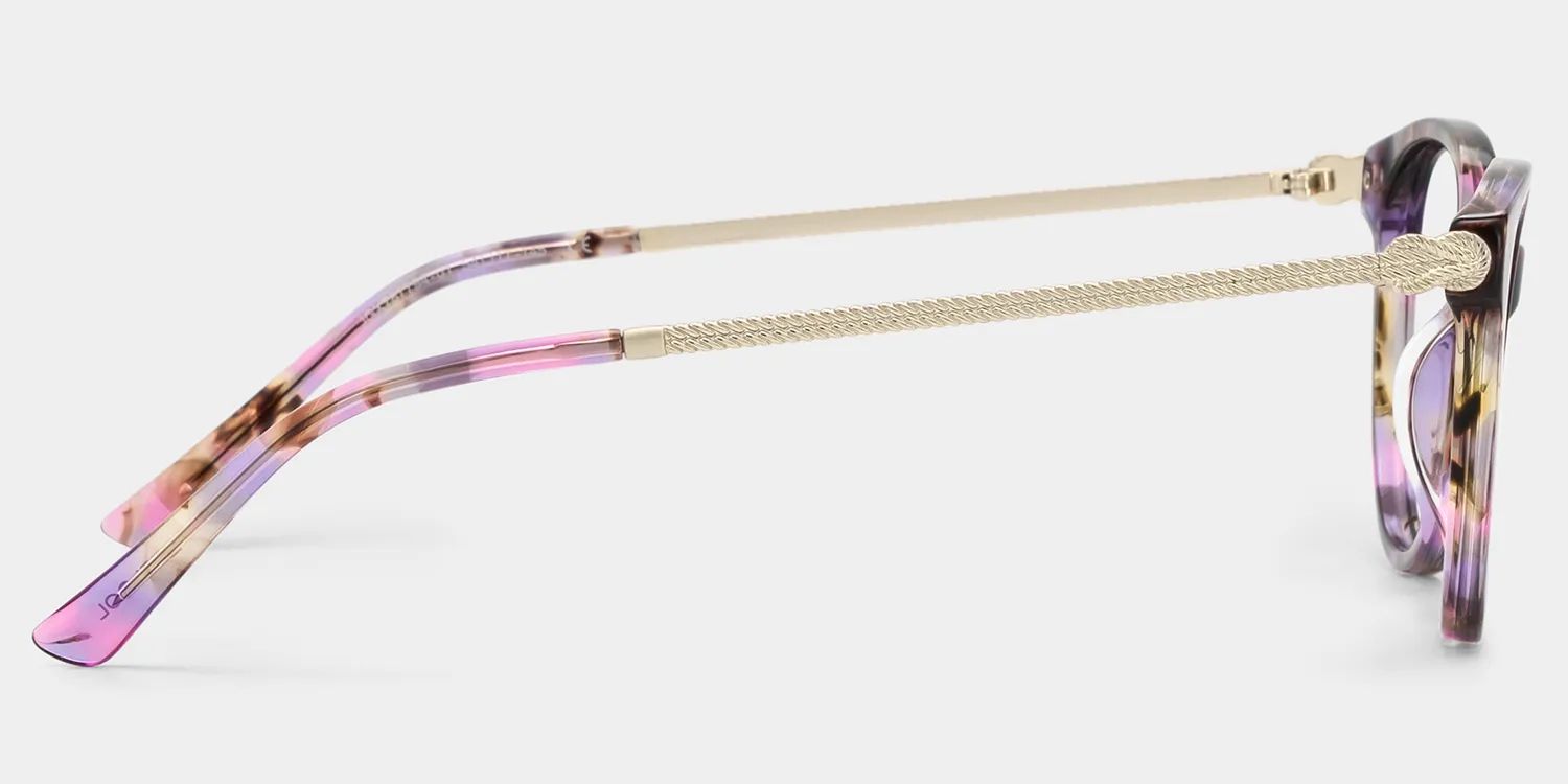 Lunettes rondes florales Eli | Zeelool3