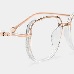Joana Beige Géométrique lunettes5