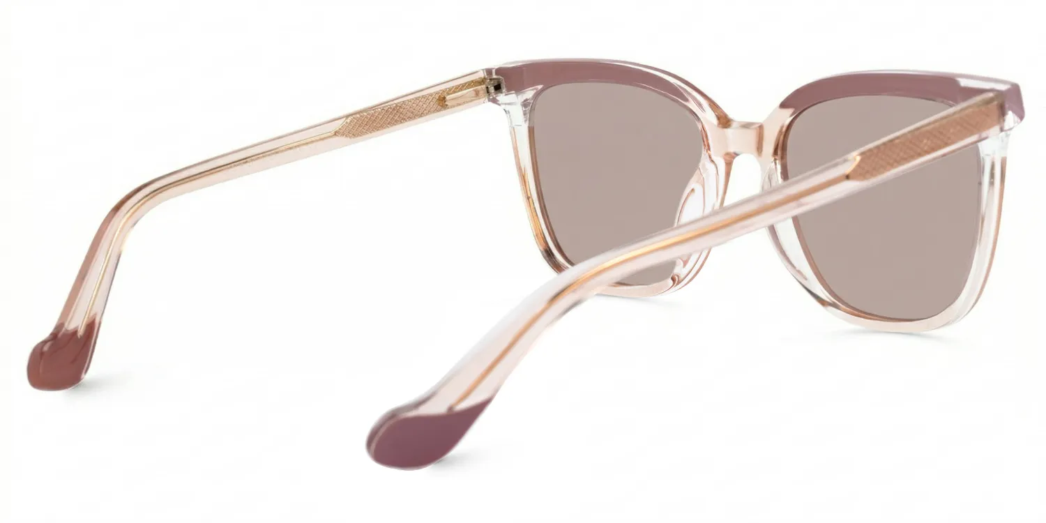 Tawana Cat Eye Violet Lunettes de soleil à Monture en Ligne | ZEELOOL FR2