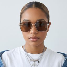 Sahara Brun Carré lunettes de soleil5
