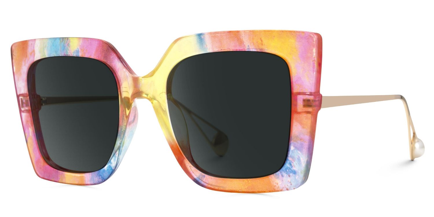 Lunettes de soleil polarisées de conduite Square Multicolor Qatar | ZEELOOL1