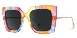 Qatar Multicolor Carré lunettes de soleil1