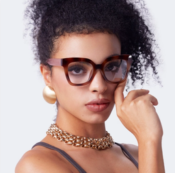 Malcolm Ambre brûlé Carré lunettes7