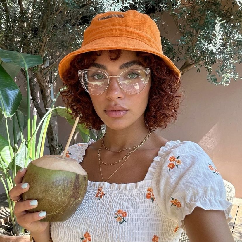 Brewer transparent Cat-eye lunettes