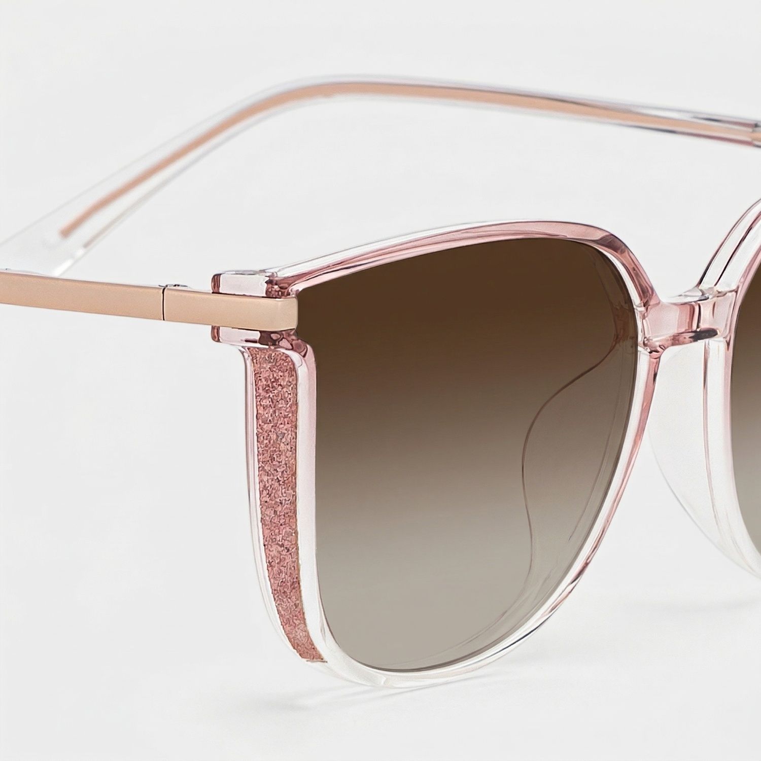 Rodz Tr90 Square Rose Cristal Lunettes de soleil à Monture | ZEELOOL FR4