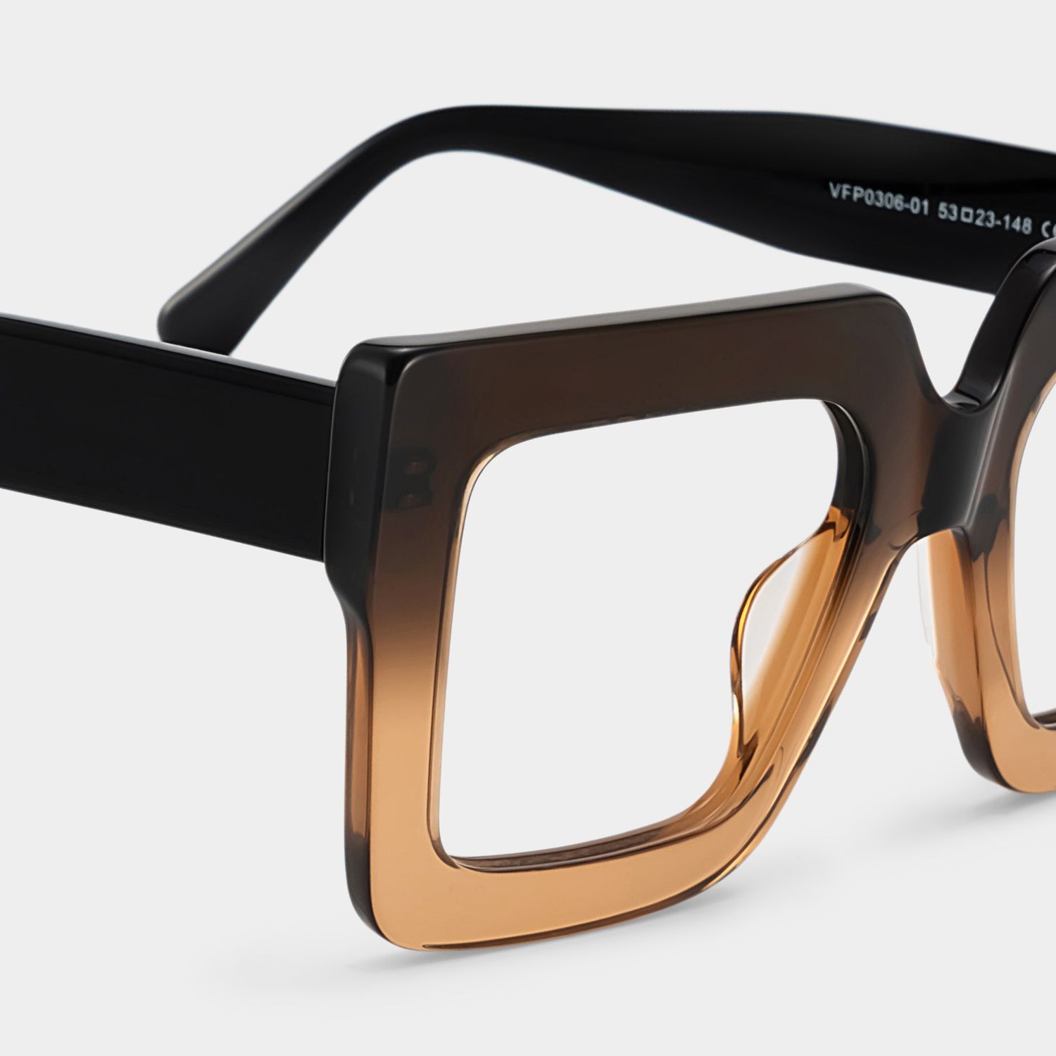 Brandon Marron Carré Lunettes4